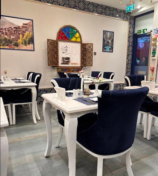 Inner of Halal Persian Restaurant in London