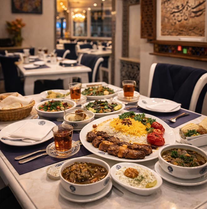 the-side-of-a-dining-table